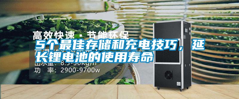 5个最佳存储和充电技巧，延长锂电池的使用寿命