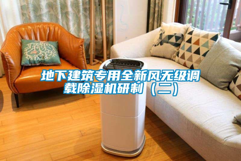 地下建筑专用全新风无级调载草莓视频APP在线观看研制（二）