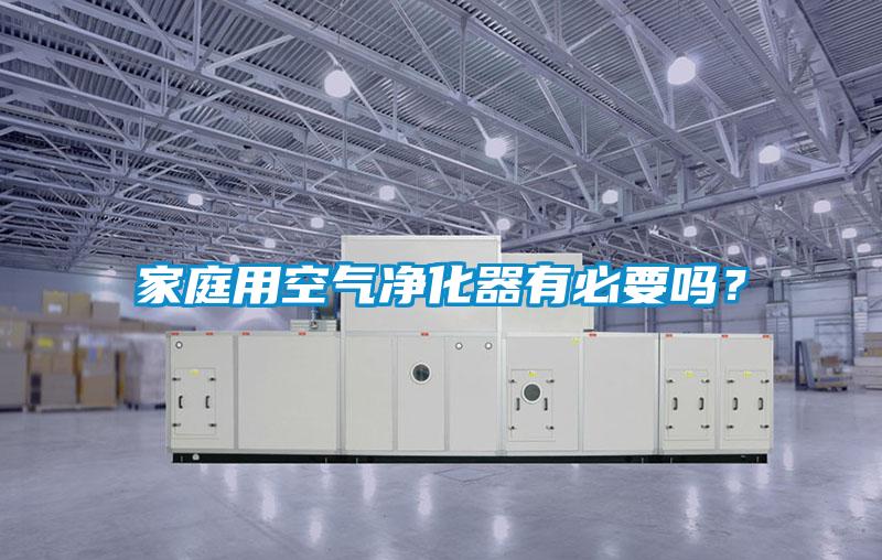 家庭用空气净化器有必要吗？