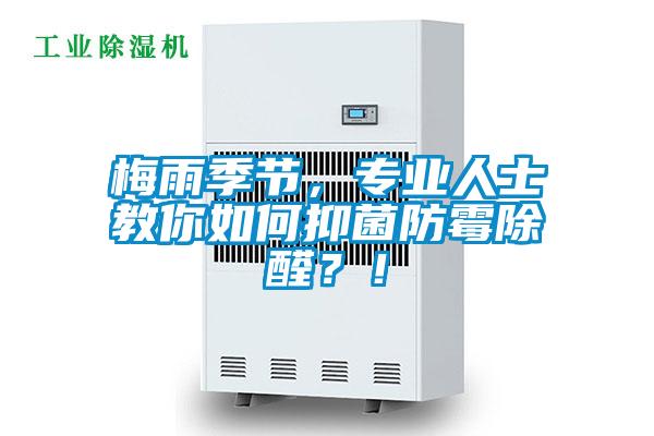 梅雨季节，专业人士教你如何抑菌防霉除醛？！