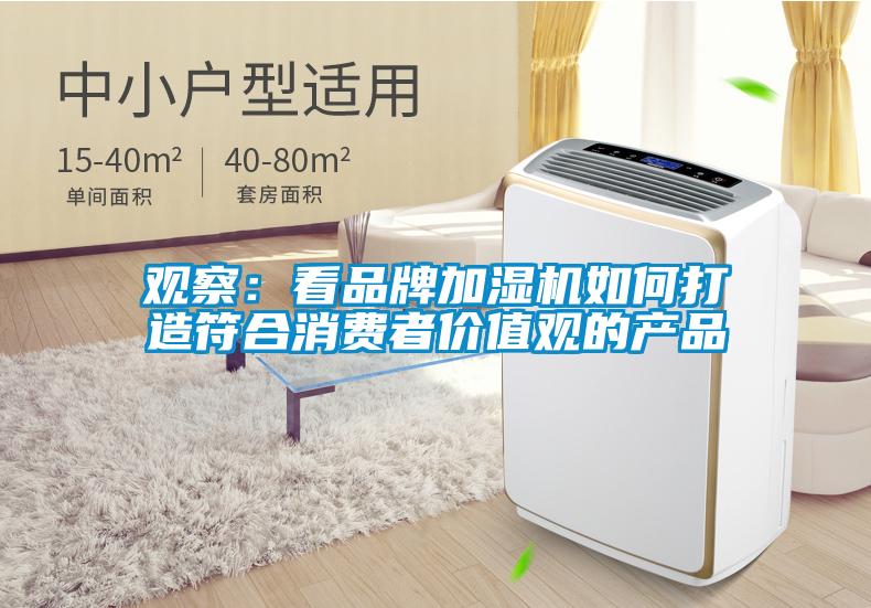 观察：看品牌加湿机如何打造符合消费者价值观的产品