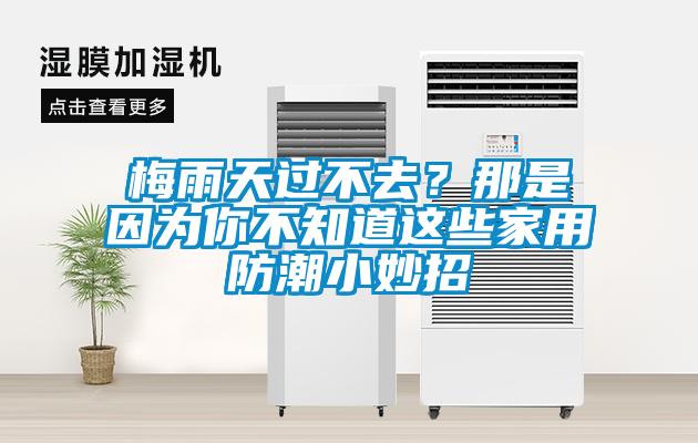 梅雨天过不去？那是因为你不知道这些家用防潮小妙招
