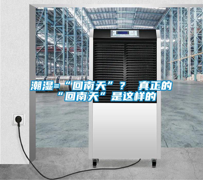 潮湿=“回南天”？ 真正的“回南天”是这样的