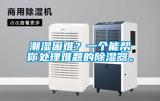 潮湿困难？一个能帮你处理难题的除湿器。
