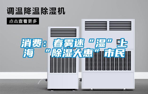 消费：春雾迷“湿”上海 “除湿大惠”市民
