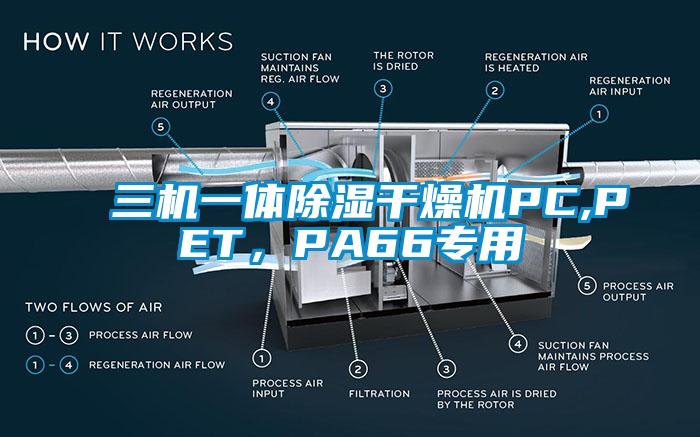 三机一体除湿干燥机PC,PET，PA66专用