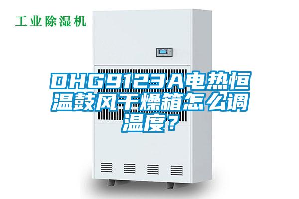 DHG9123A电热恒温鼓风干燥箱怎么调温度？