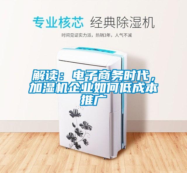 解读：电子商务时代，加湿机企业如何低成本推广