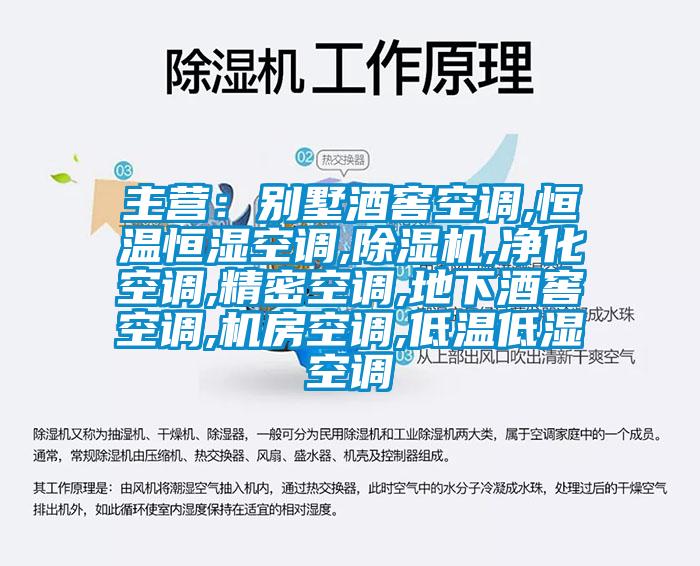 主营：别墅酒窖空调,恒温恒湿空调,草莓视频APP在线观看,净化空调,精密空调,地下酒窖空调,机房空调,低温低湿空调