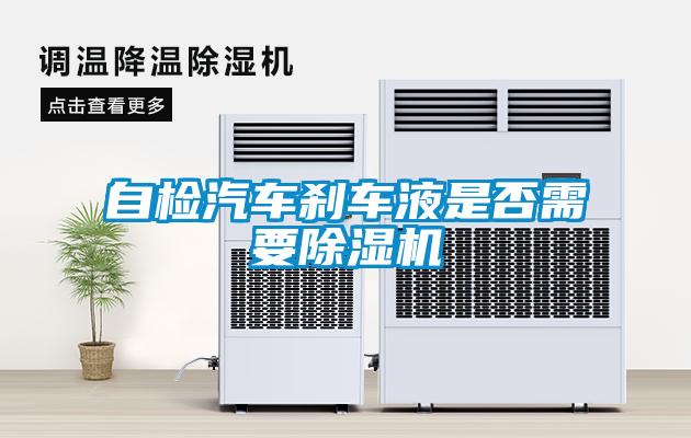 自检汽车刹车液是否需要草莓视频APP在线观看