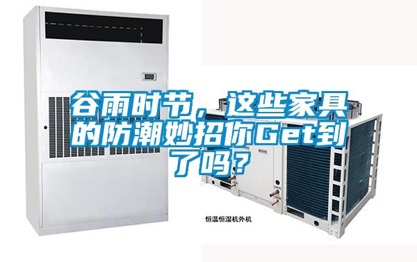 谷雨时节，这些家具的防潮妙招你Get到了吗？