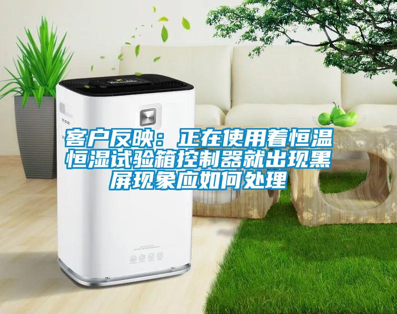 客户反映：正在使用着恒温恒湿试验箱控制器就出现黑屏现象应如何处理