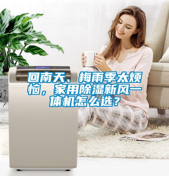 回南天、梅雨季太烦恼，家用除湿新风一体机怎么选？