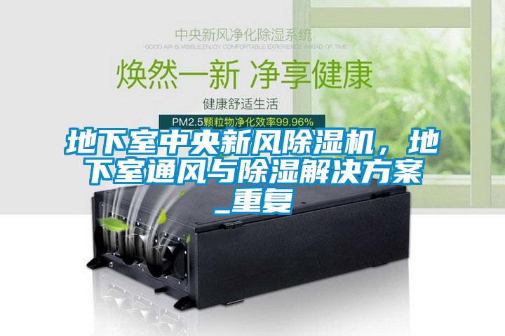 地下室中央新风草莓视频APP在线观看，地下室通风与除湿草莓成人在线观看_重复