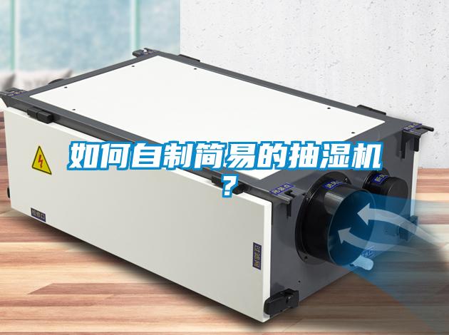 如何自制简易的抽湿机？