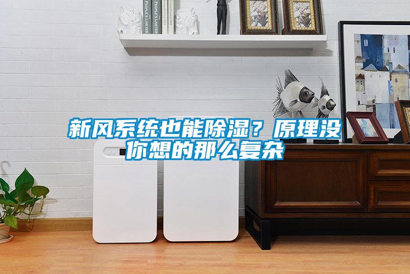 新风系统也能除湿？原理没你想的那么复杂