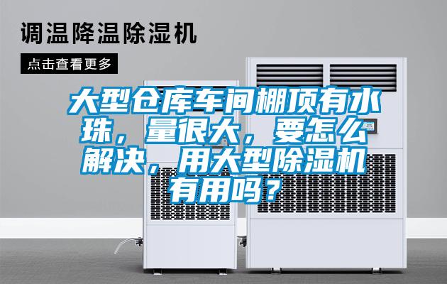大型仓库车间棚顶有水珠，量很大，要怎么解决，用大型草莓视频APP在线观看有用吗？