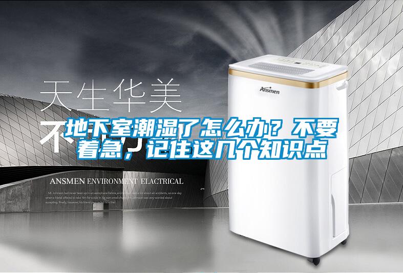 地下室潮湿了怎么办？不要着急，记住这几个知识点