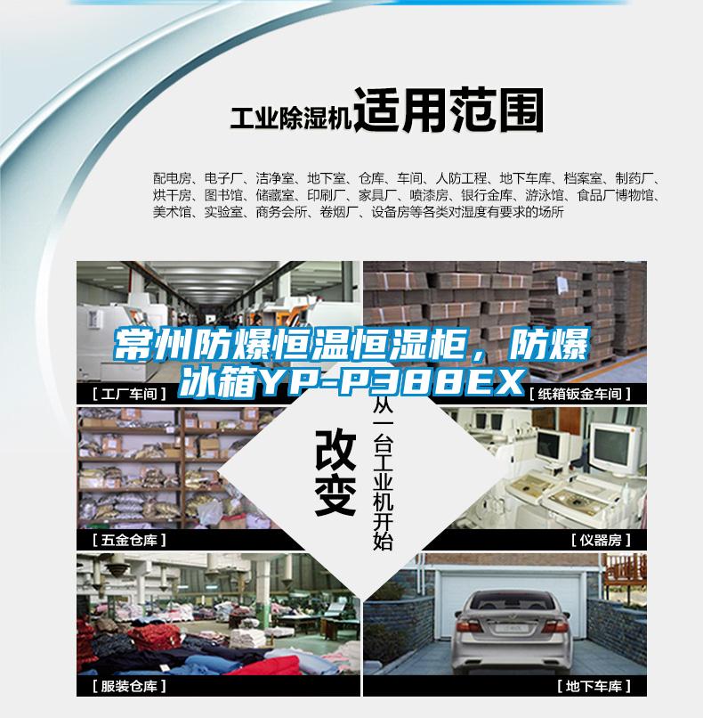 常州防爆恒温恒湿柜，防爆冰箱YP-P388EX