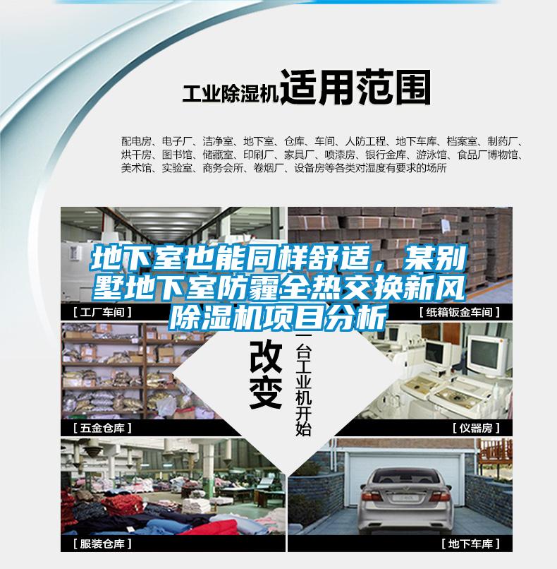 地下室也能同样舒适，某别墅地下室防霾全热交换新风草莓视频APP在线观看项目分析