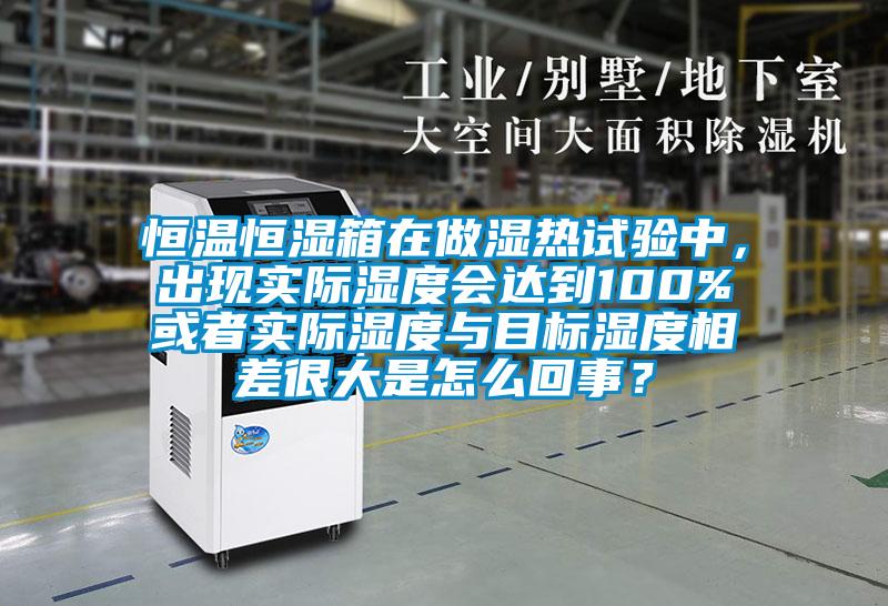 恒温恒湿箱在做湿热试验中，出现实际湿度会达到100%或者实际湿度与目标湿度相差很大是怎么回事？