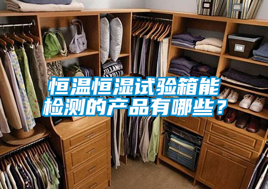 恒温恒湿试验箱能检测的产品有哪些？