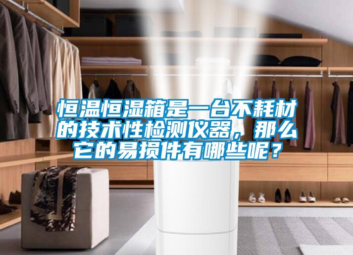 恒温恒湿箱是一台不耗材的技术性检测仪器，那么它的易损件有哪些呢？