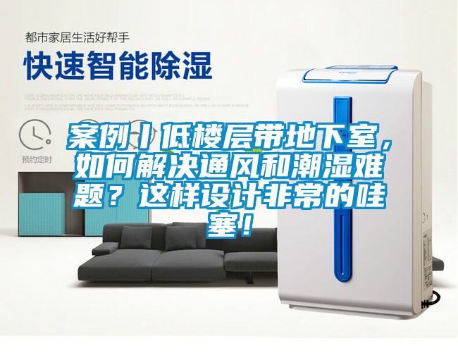 案例丨低楼层带地下室，如何解决通风和潮湿难题？这样设计非常的哇塞！