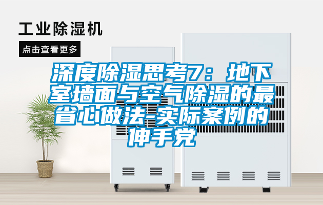 深度除湿思考7：地下室墙面与空气除湿的最省心做法-实际案例的伸手党