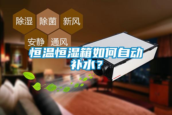恒温恒湿箱如何自动补水？