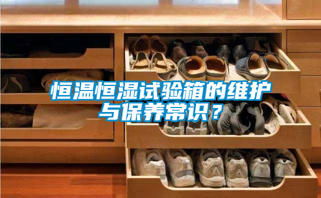 恒温恒湿试验箱的维护与保养常识？