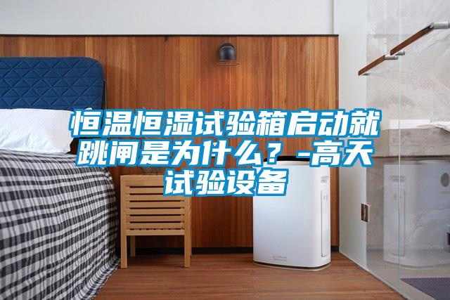恒温恒湿试验箱启动就跳闸是为什么？-高天试验设备