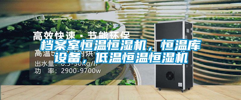 档案室恒温恒湿机，恒温库设备，低温恒温恒湿机