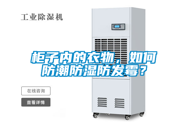 柜子内的衣物，如何防潮防湿防发霉？
