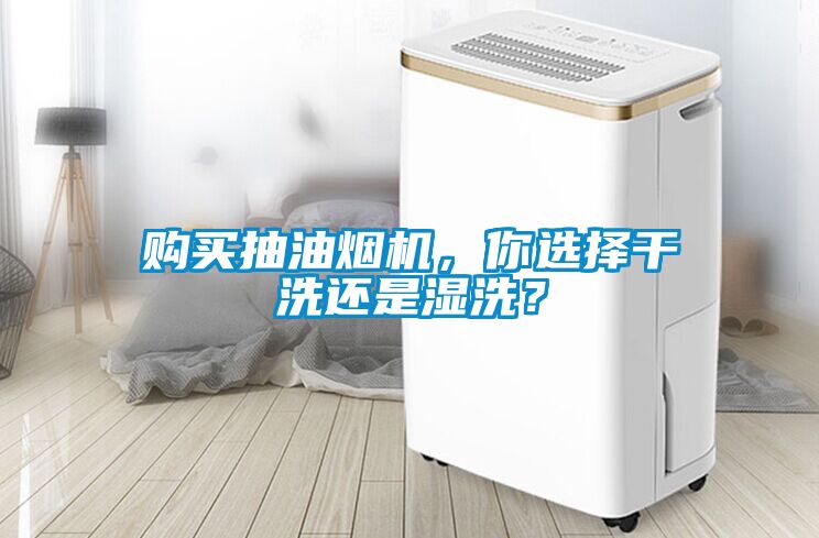 购买抽油烟机，你选择干洗还是湿洗？