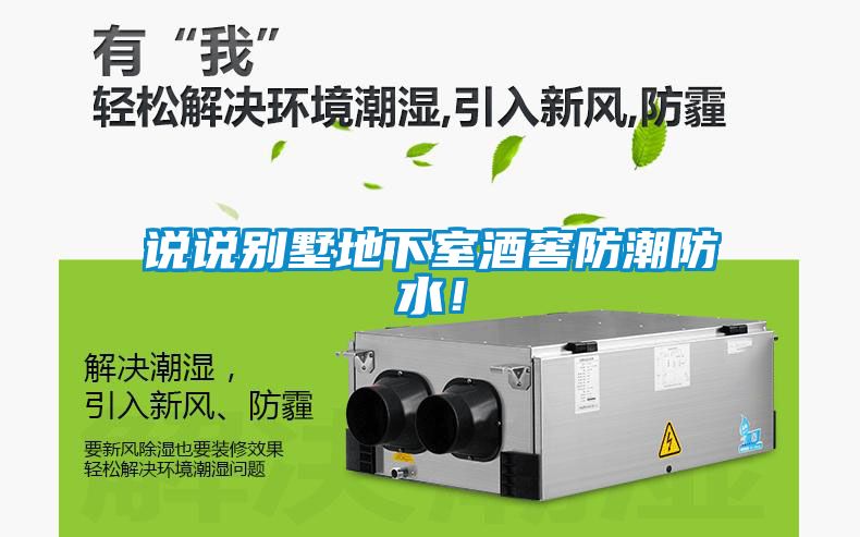 说说别墅地下室酒窖防潮防水！
