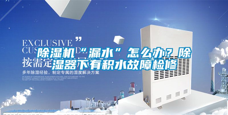 草莓视频APP在线观看“漏水”怎么办？除湿器下有积水故障检修