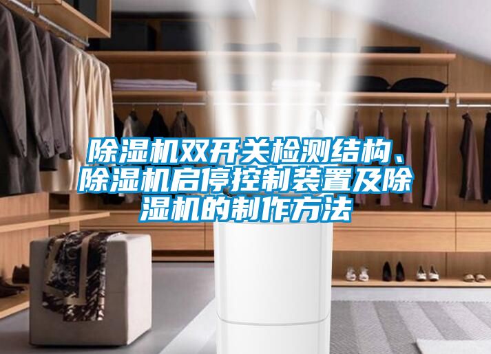 草莓视频APP在线观看双开关检测结构、草莓视频APP在线观看启停控制装置及草莓视频APP在线观看的制作方法
