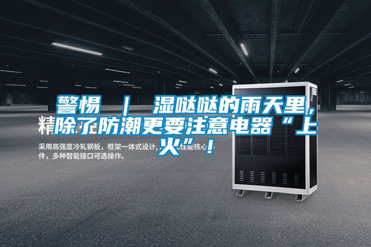 警惕 ｜ 湿哒哒的雨天里，除了防潮更要注意电器“上火”！