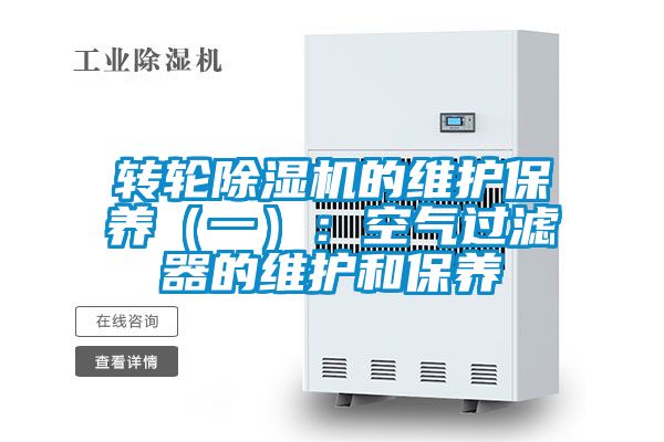 转轮草莓视频APP在线观看的维护保养（一）：空气过滤器的维护和保养