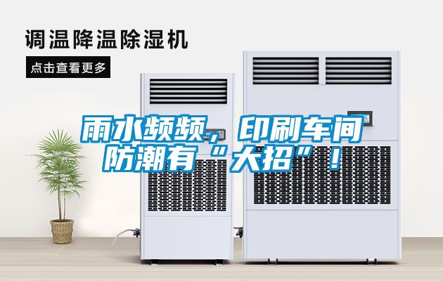 雨水频频，印刷车间防潮有“大招”！